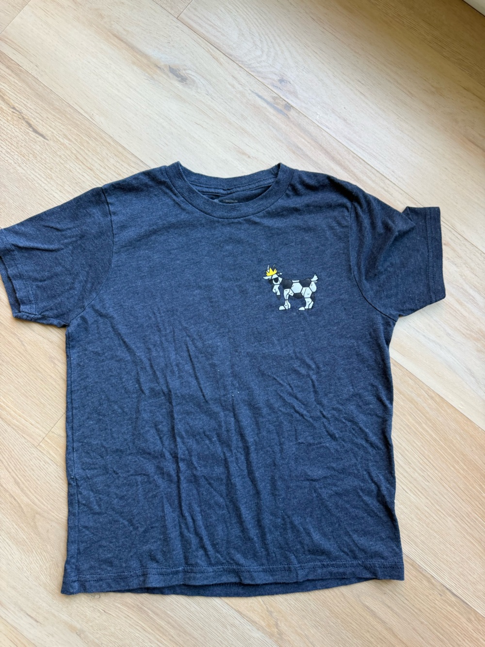 Kids Graphic Crewneck Tee with goat USA symbol